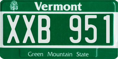 VT license plate XXB951