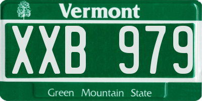 VT license plate XXB979