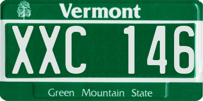 VT license plate XXC146