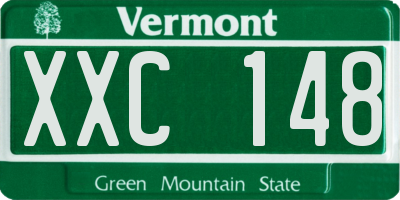 VT license plate XXC148