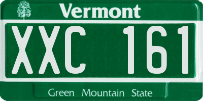 VT license plate XXC161