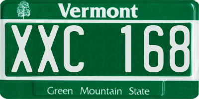VT license plate XXC168