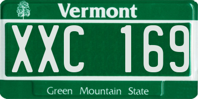 VT license plate XXC169