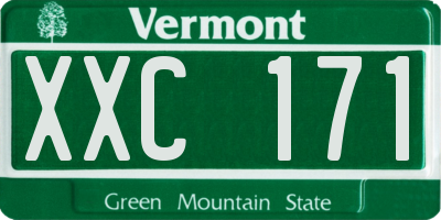 VT license plate XXC171