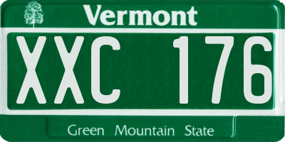 VT license plate XXC176