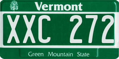 VT license plate XXC272