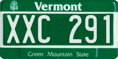 VT license plate XXC291