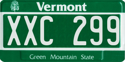 VT license plate XXC299