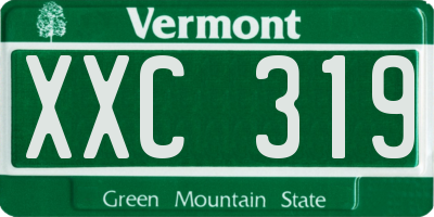VT license plate XXC319