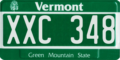 VT license plate XXC348