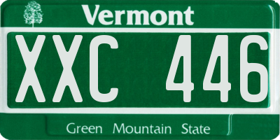 VT license plate XXC446