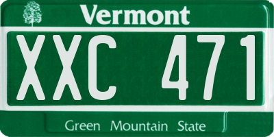 VT license plate XXC471
