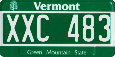 VT license plate XXC483
