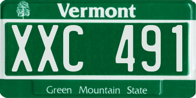 VT license plate XXC491
