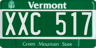 VT license plate XXC517