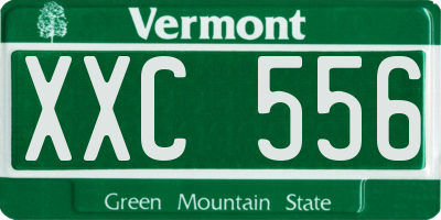 VT license plate XXC556
