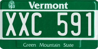 VT license plate XXC591