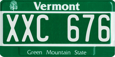 VT license plate XXC676
