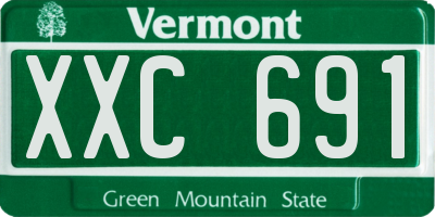 VT license plate XXC691