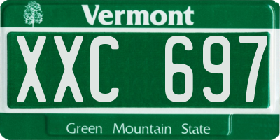 VT license plate XXC697