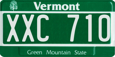 VT license plate XXC710