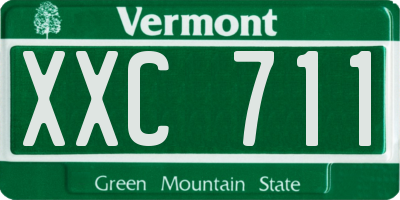 VT license plate XXC711