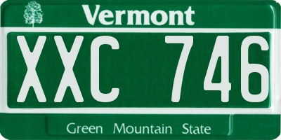 VT license plate XXC746
