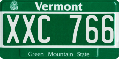 VT license plate XXC766