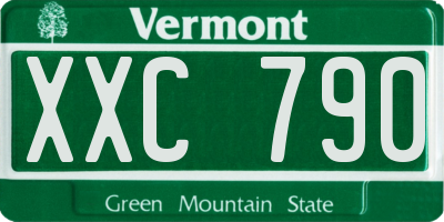 VT license plate XXC790