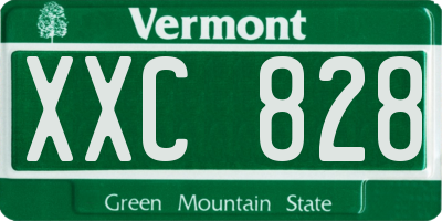 VT license plate XXC828