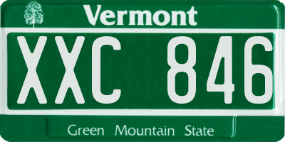 VT license plate XXC846