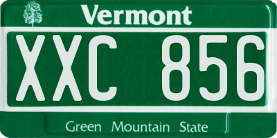 VT license plate XXC856