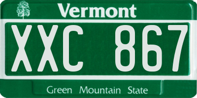 VT license plate XXC867