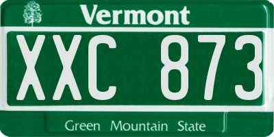 VT license plate XXC873
