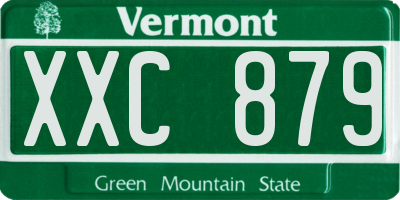 VT license plate XXC879