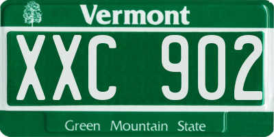 VT license plate XXC902