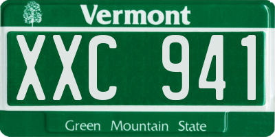 VT license plate XXC941