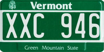 VT license plate XXC946