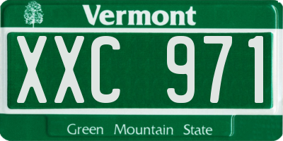 VT license plate XXC971
