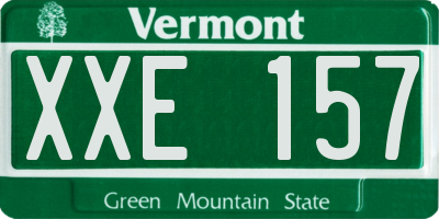 VT license plate XXE157