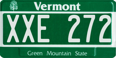 VT license plate XXE272