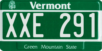 VT license plate XXE291