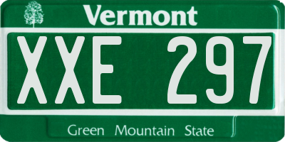 VT license plate XXE297