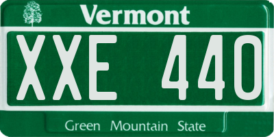 VT license plate XXE440
