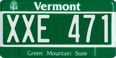 VT license plate XXE471