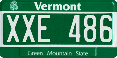 VT license plate XXE486