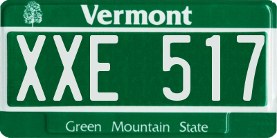 VT license plate XXE517