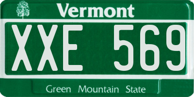 VT license plate XXE569