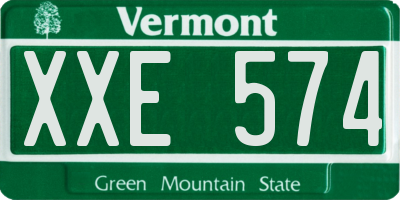VT license plate XXE574