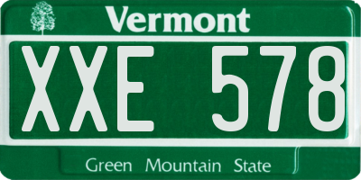 VT license plate XXE578